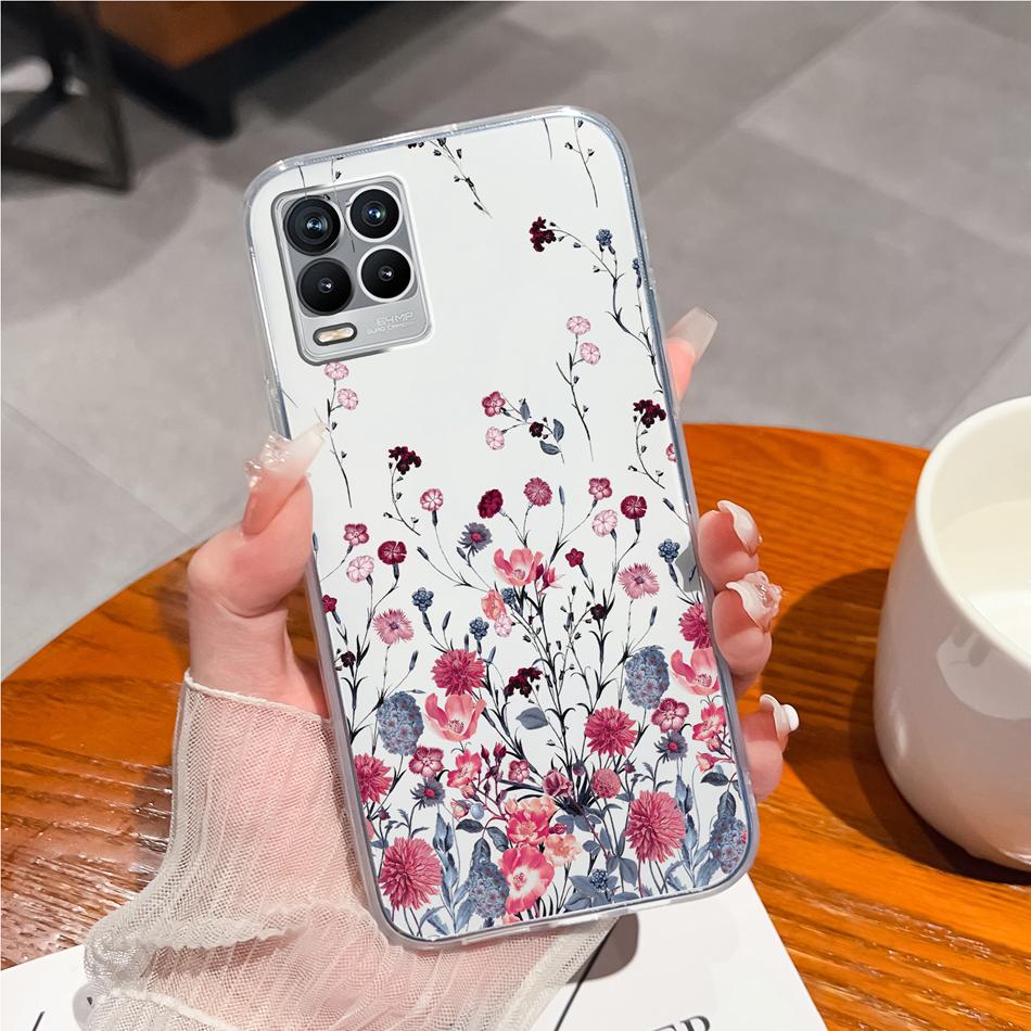 Für Realme 8 Pro Handyhülle Kreatives Tintenbild Weiches TPU Klares Silikon Anti-Drop Rückseite Für Realme8 4G 5G 8Pro Funda Capa