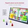 Portable Folding Magnetic Ludo & Gomoku Game Chess Toy