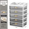 Multi-layer Desktop Organizer: Drawer-Type Storage Box for Office Supplies, Stationery, and Cosmetics