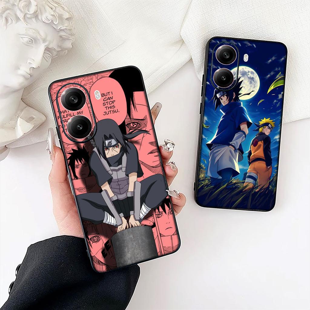 Uchiha Itachi Sasuke Narutos Pokrowiec na Telefon dla Apple iPhone 12 13 Mini XS 11 Pro Max 7 8 Plus + XR 8+ X SE 2020 SE3 Etui