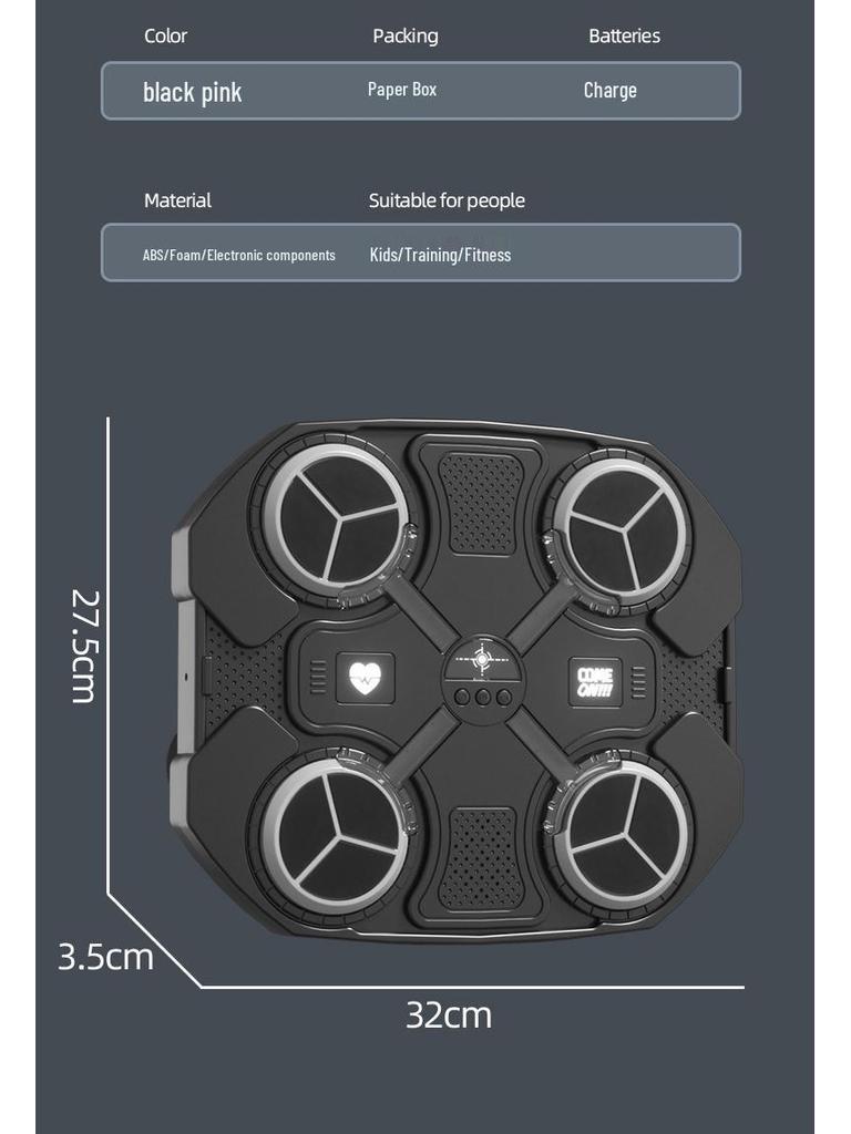 Kids' Electronic Music Boxing Target: Rhythm Training & Stress Relief Toy