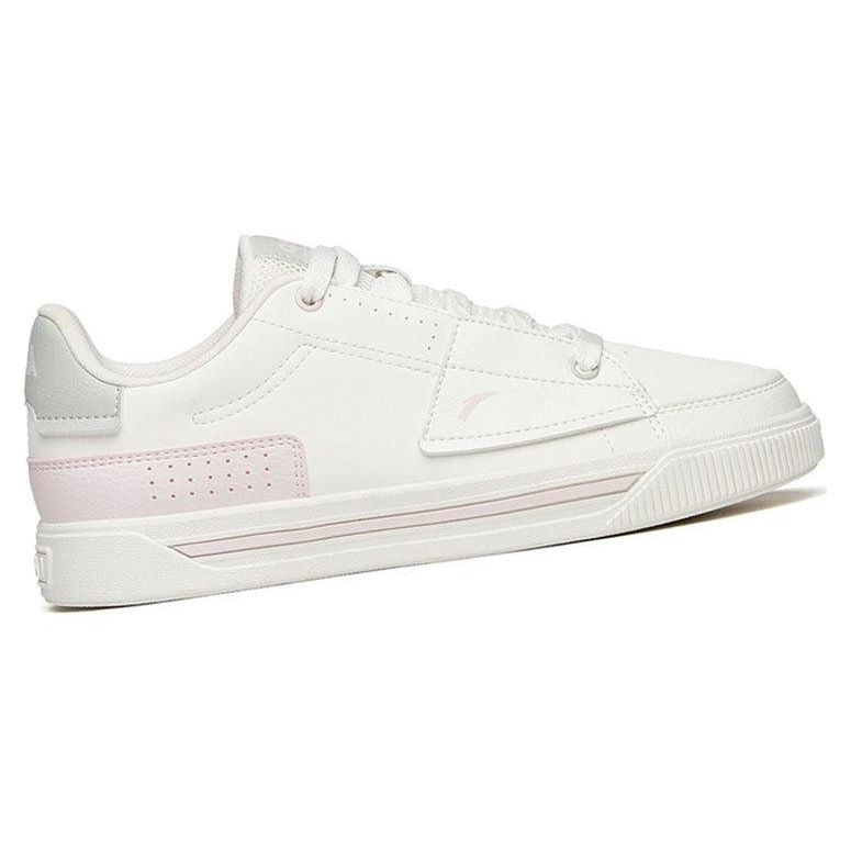 Anta Comfortable Versatile Non-Slip Shock Absorbing Wear-Resistant Low-Top Sneakers Women sneakers White Pink 122148001R-2