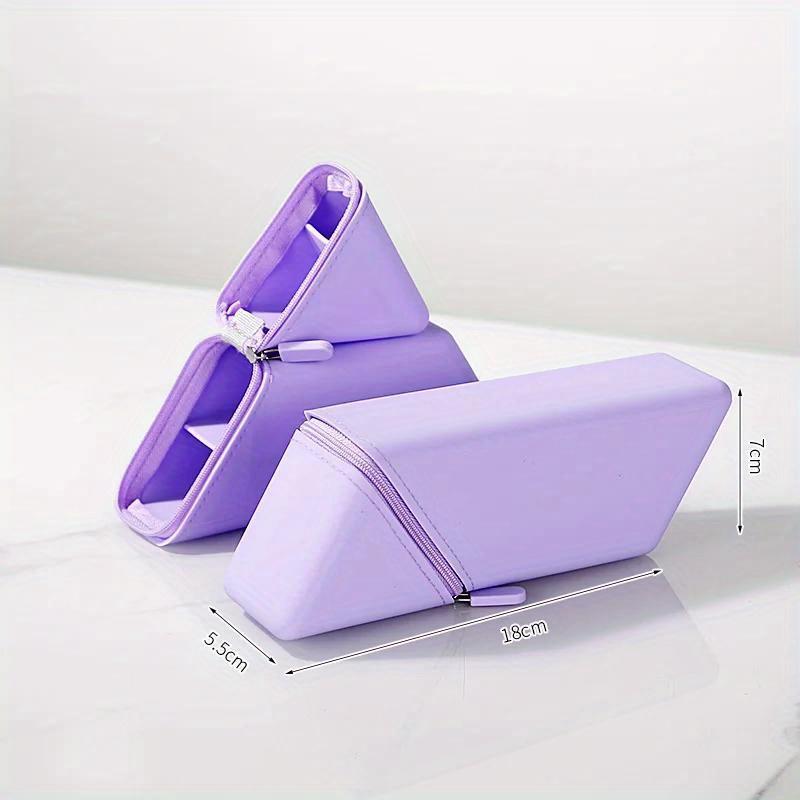 

Stylish Silicone Pen Holder, Desktop Office and Study Pen Cup, Foldable Pen Organizer, Perfect Gift for Students or Office Use