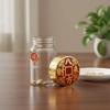 Gold Bean Savings Bottle Creative Home Decor Sealed Decorative Glass Bottle Mini Glass Storage Jar Distinctive Gift Notion