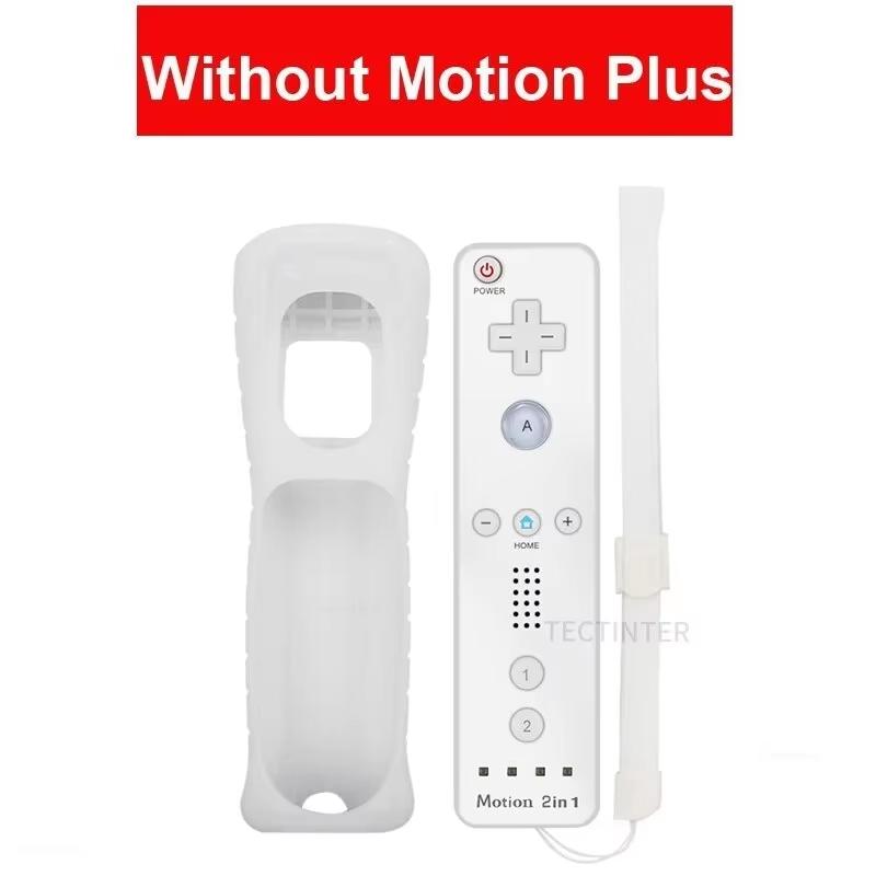 2 in 1 Wireless Bluetooth Remote Controller For Wii Wii U Controle Optional Motion Plus Gamepad Nunchuck Set With Silicone Case