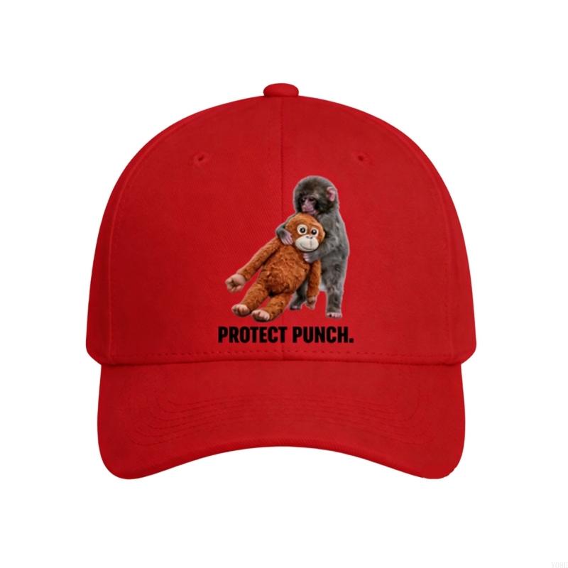 

Print Baseball Cap For Men Women Soft Cotton Adjustable Dad Hat With Fun Cartoon Design for Daily Wear Y08E красный