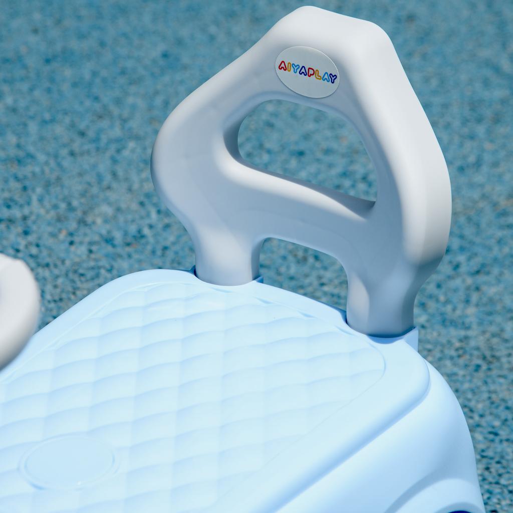 Foot To Floor Ride On Car Sliding Car W/ Air Horn, Anti-Over-Backwards, 18 To 36 Months - Light Blue
