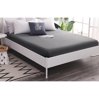 Fitted Sheet - Home Déco - 140x190 Cm - Anthracite Grey - 100% Cotton - Tight Weave