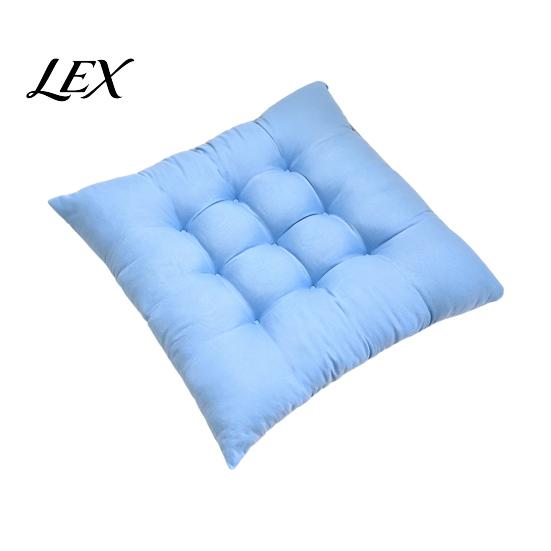 Car Seat Comfort Cushion Square Chair with Ties, Ultra Soft Office Cushion, 15.75"x15.75" Breathable Pad for Home Work All Seasons