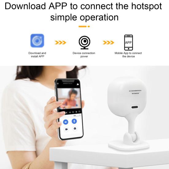 Wi-Fi kamera Noční vidění Detekce pohybu Rozšíření paměti 2-pásmový zvuk 360 stupňů