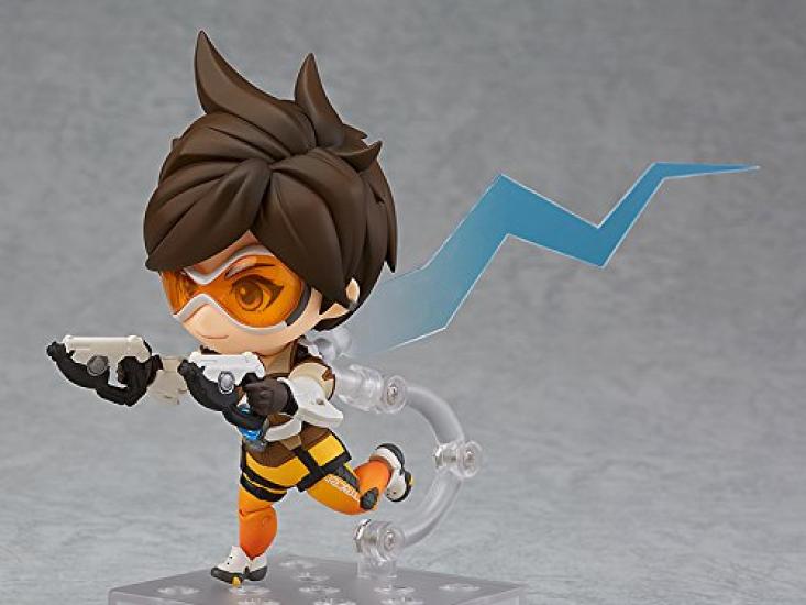 Nendoroid Overwatch Tracer Classic Skin Edition Painted Movable Figure Non-scale ABS&PVC