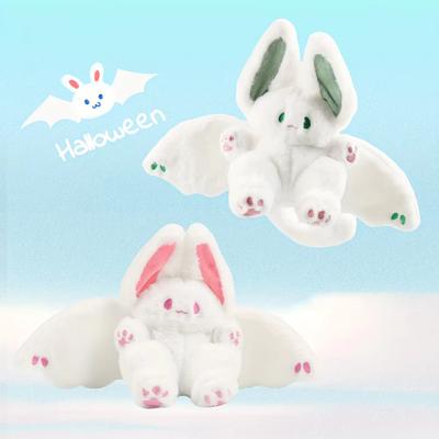 25cm Kawaii Halloween Vleermuis Konijn Pluche Speelgoed Vliegend Konijn Pluche Knuffels Poppen Verjaardagscadeaus Voor Kinderen Halloween Decoratie