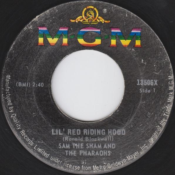 

7inch Record SAM THE SHAM THE PHARAOHS Lil Red Riding Hood 13506X MGM Records 1966 Canada Rock Used