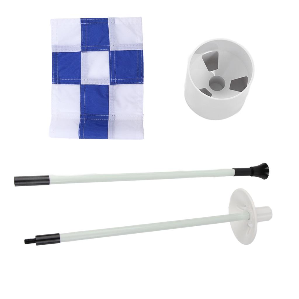 Flagpole Portable 3 Feet   Flag Pole Flag Hole Cup Set 2 Section Design for Indoors Outdoors