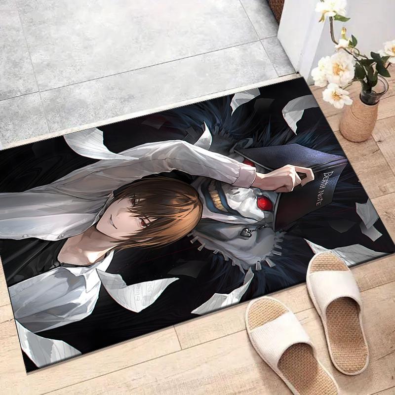 D-Death Note2Printed Area Rug Carpet for Bedroom Living Room Home Decor Rugs Mat Non Slip Mat Rug for Bedside