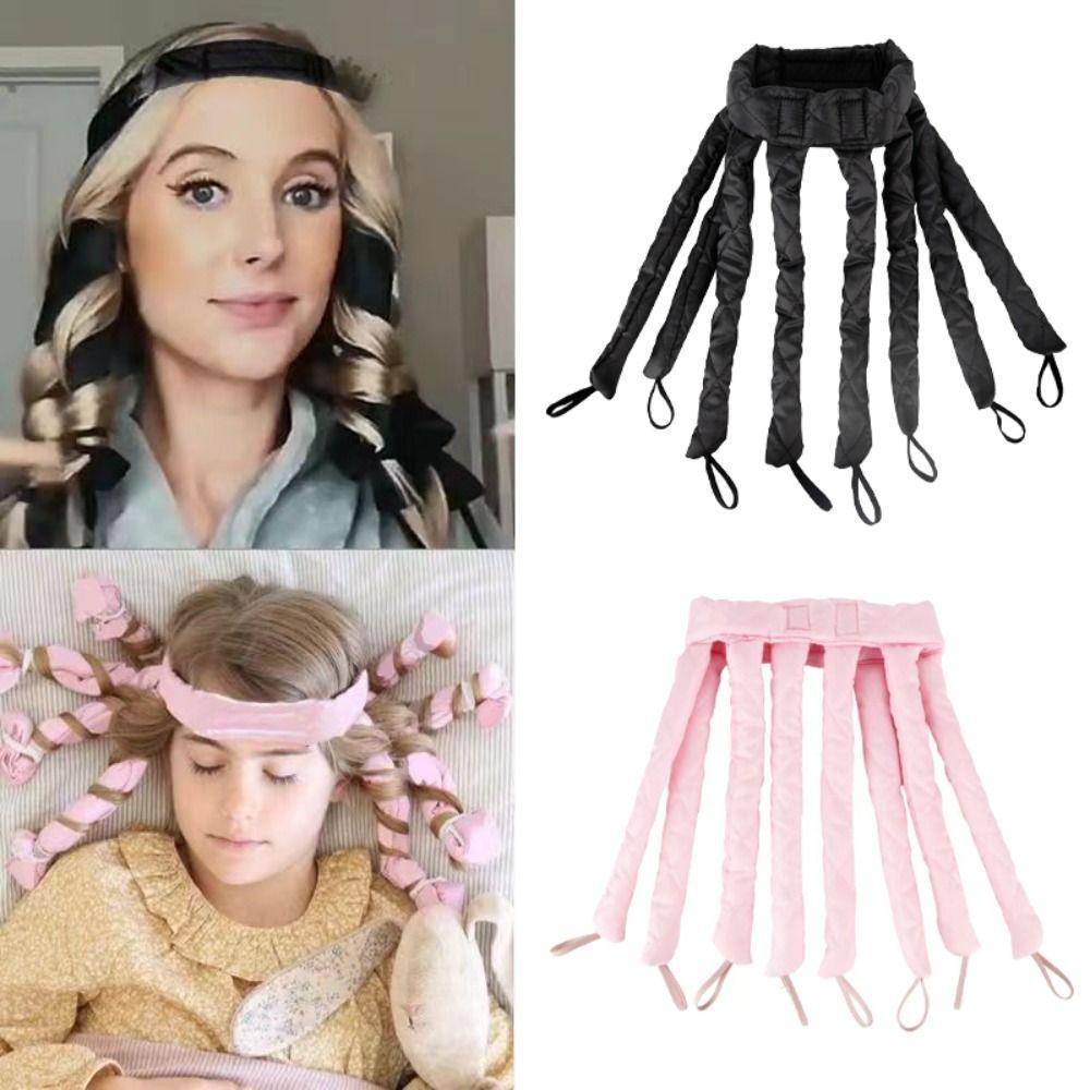 

Гибкие ночные бигуди для волос DIY Без нагрева Палочка для завивки Мода Безнагревные бигуди для волос Девочки Short Black