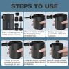 Portable Electric Air Pump for Inflatables with 5 Nozzles for Outdoor Camping,Air Mattress Beds,Boats,Cushion,Couch,Pool Floats