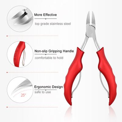 Toenail Clippers for Ingrown or Thick Toenails Multi-functional Foldable Ingrown Toenail Tools Kit