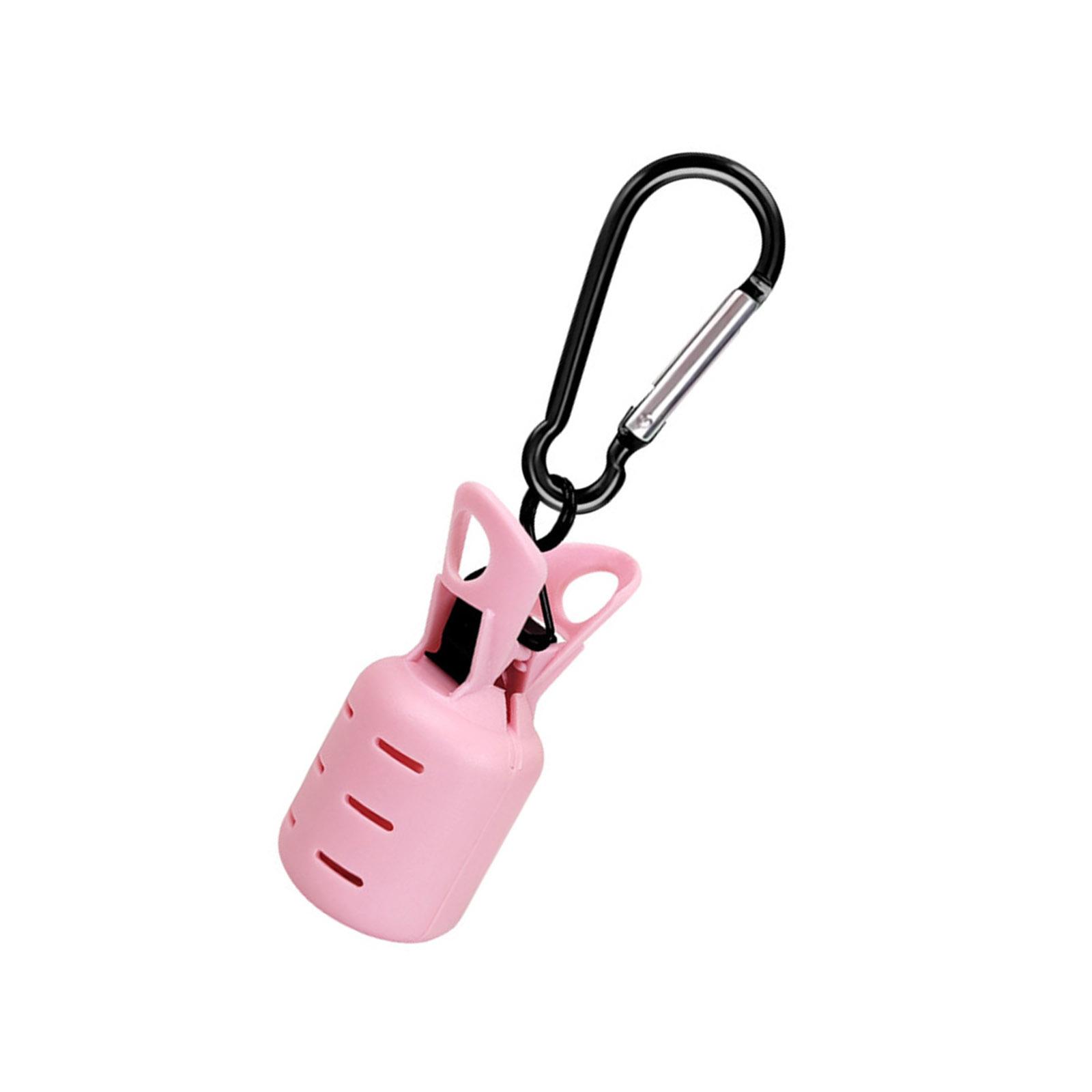 

Защитный чехол для воблеров на кальмара, портативный чехол для крючков кальмаровых приманок с карабином для рыболовных приманок, крючков, снастей, прочный розовый