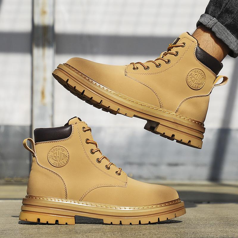 Men's and Women's Short Boots Ankle Boots Retro Tooling Boots Casual Shoes