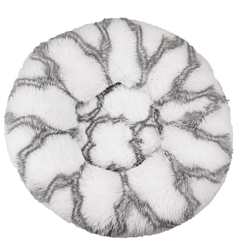 40-90cm Round Pet Bed For Large Dog Bed Super Soft Cat Carpet Bed Long Plush Dog House For Medium Dog House Winter Warm Sleeping