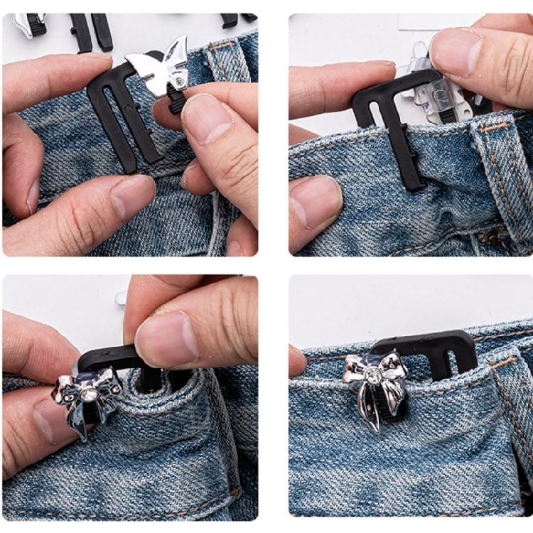 3 Stück Taillenstraffungsclip für Damen, Bundverlängerer, ohne Nähen, Straffer für weite Hosen, Taillenverstellungswerkzeug