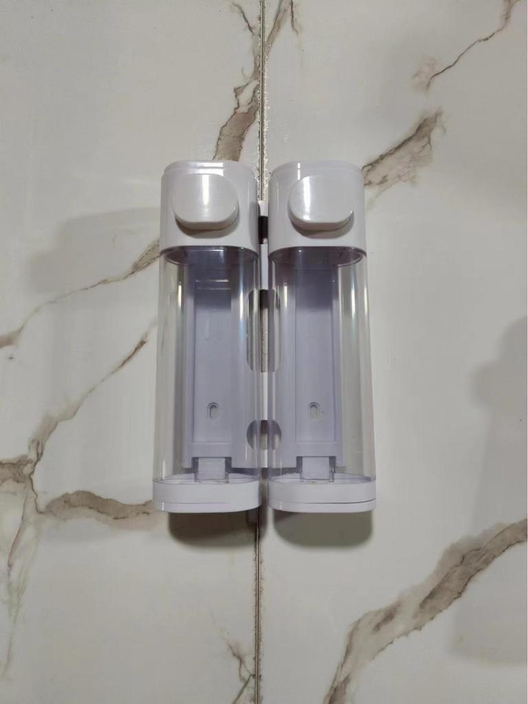 Punch-Free Wall-Mounted Triple Soap Dispenser for Home Bathroom