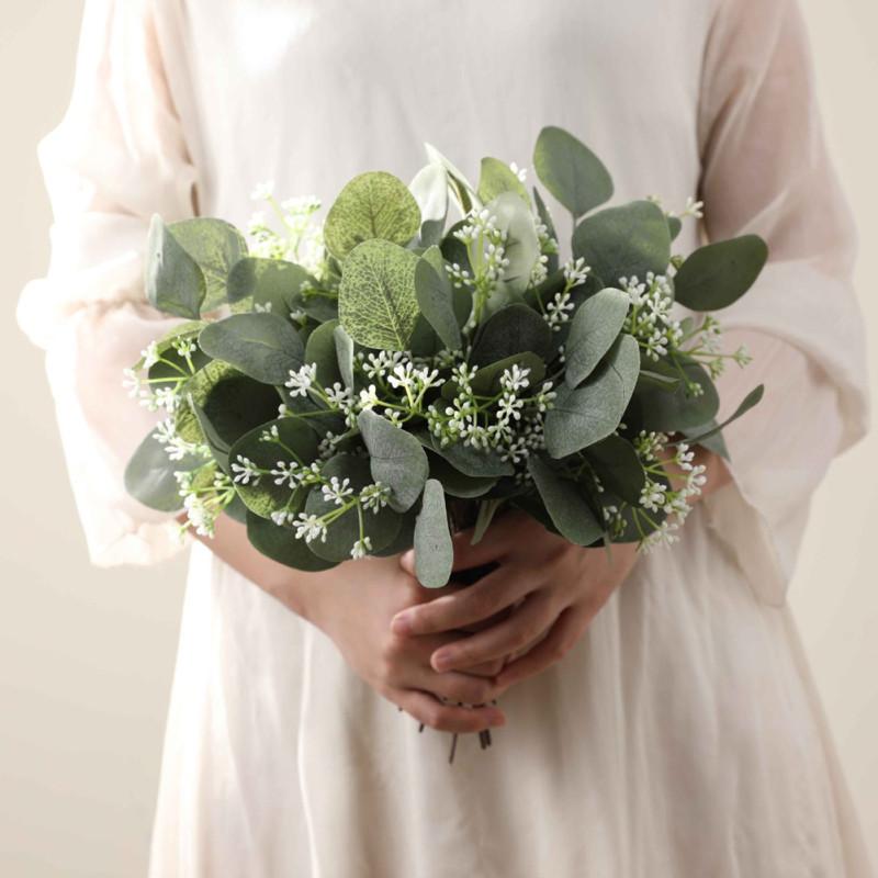 Simulate Eucalyptus Leaf Artificial Greenery Holiday Greens DIY Christmas Decor