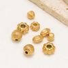 20Pcs Stainless Steel Flower Bead Loose Spacer Tube 8mm Beads for DIY Jewelry Making Bracelet Making Necklace Wholesale Findings