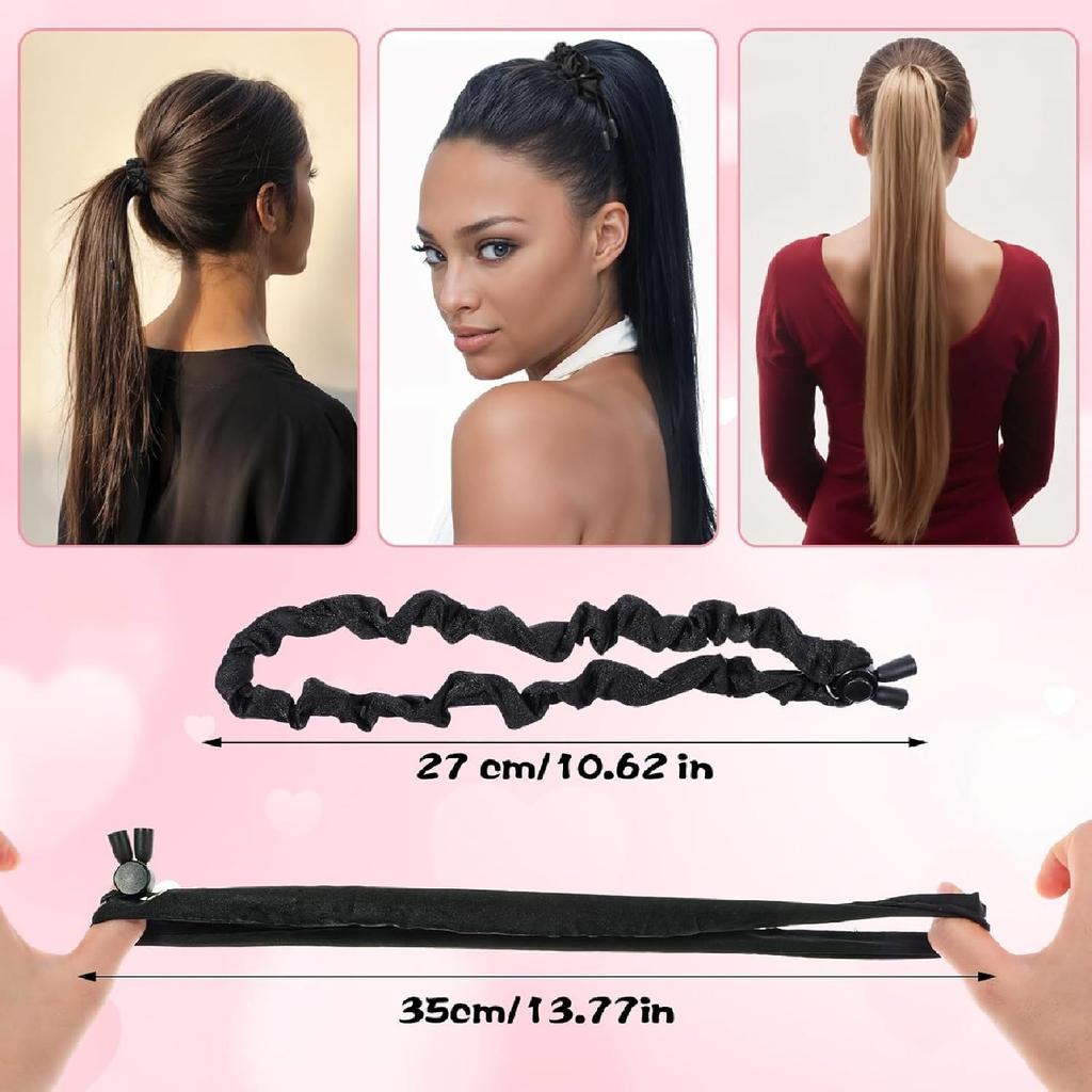 1PC Drawstring, Satin, Hairband, Extra Long, Fashion, Simulated Silk, Premium, Headpiece, African Puff Adjustable Headband
