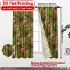 2D Flat Printing  2pcs Chattering Marmot Chic Creative Curtains Polyester Easy Install Curtains Decorations Decorative for