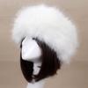 Women Hat Solid Color Faux Fur Headwear Brimless Empty Top Hat for Skiing