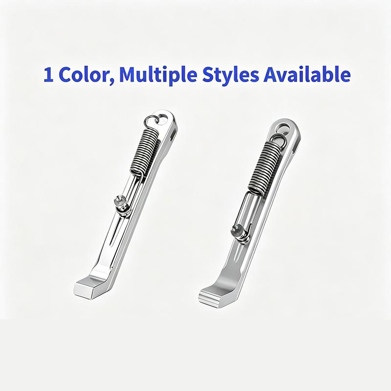 Cnc Aluminum Alloy Motorcycle Side Stand Rust Proof Long Lasting Spring For Motorbike Parking Replacement Daily Maintenance