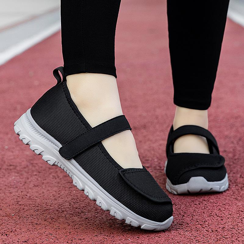Summer Women Shoes Mother Shoes Mesh Breathable Walking Shoes Women Casual Shoes Suitable For Shoes With Sore And Swollen Feet
