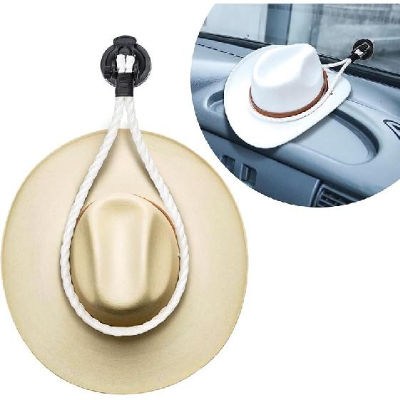 Ziciner Cowboy Hat Mounts For Your Vehicle, Hat Mounts With Suction Cup, Hat Holder Rack To Keeps Your Hat Securely On The Dash, Auto Universal