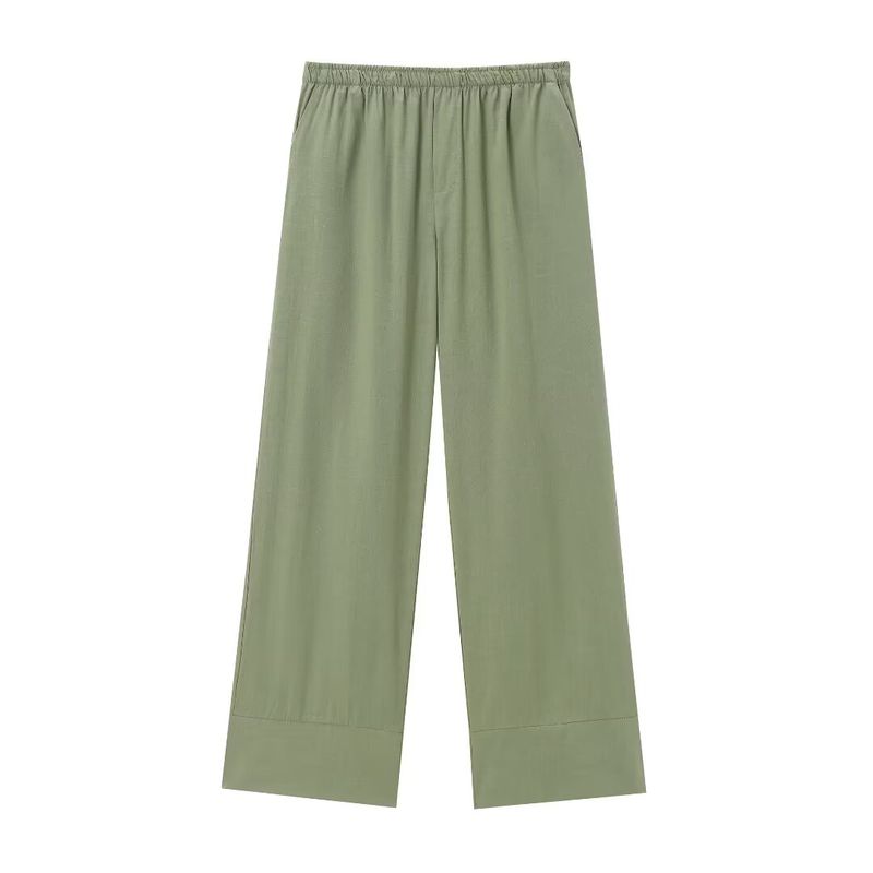 Zbzr Spring New Women Clothes Western Style Texture Double Placket Kimono Outerwear Trousers 5427743 5427431