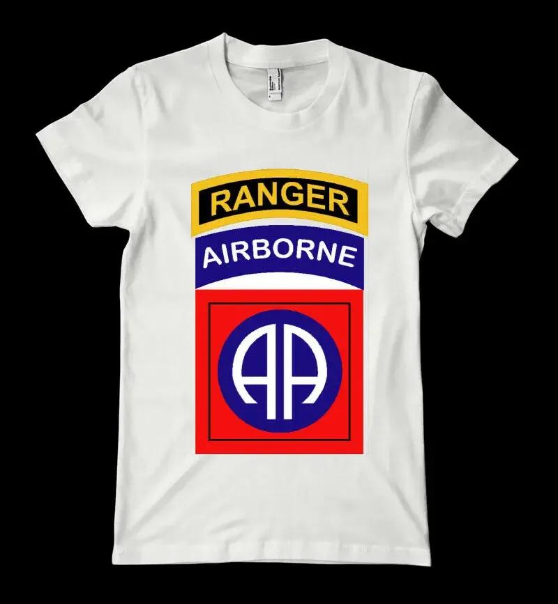US Army 82nd Airborne Division Ranger TShirt 100 Cotton ONeck Summer Short Sleeve Casual Mens Tshirt Size S3XL S