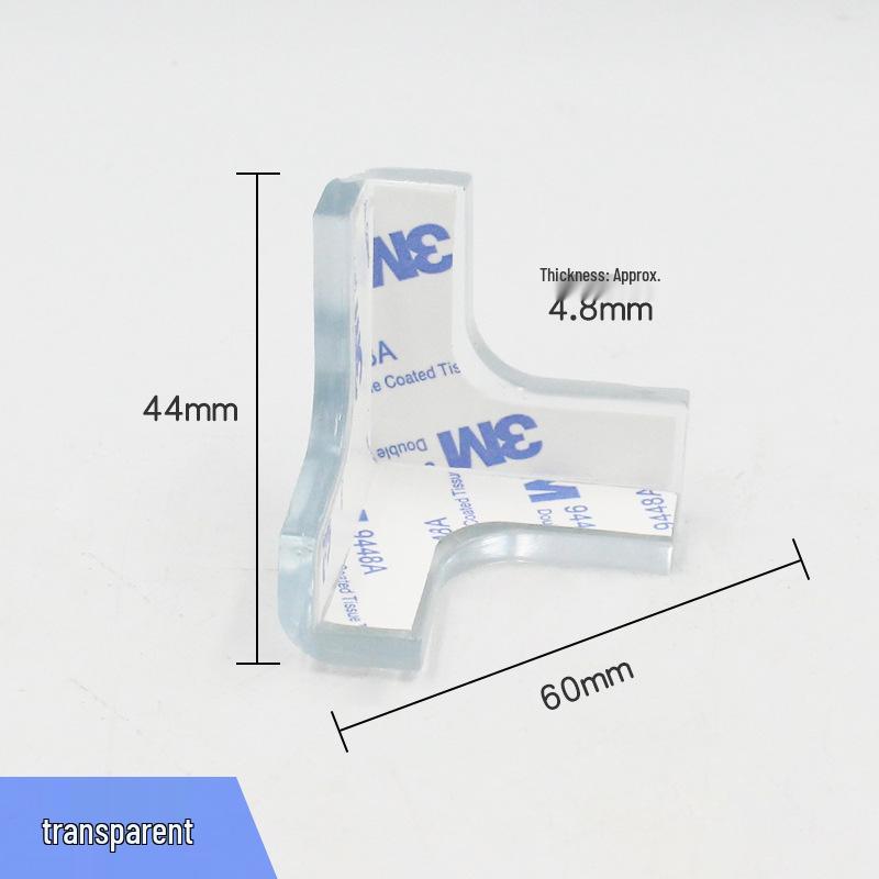 Silicone T-Shaped Corner Protector: Anti-Collision, Anti-Knock Guard for Range Hood & Furniture