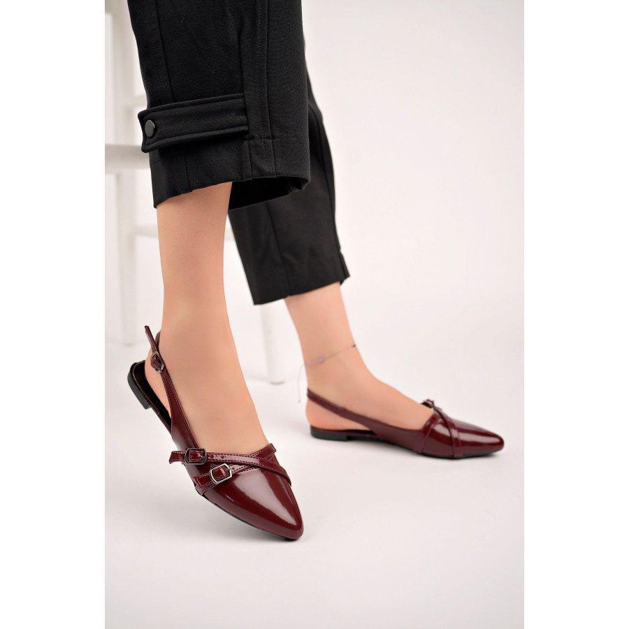 Women's Open Back Flat Shoes / Flat Sandals