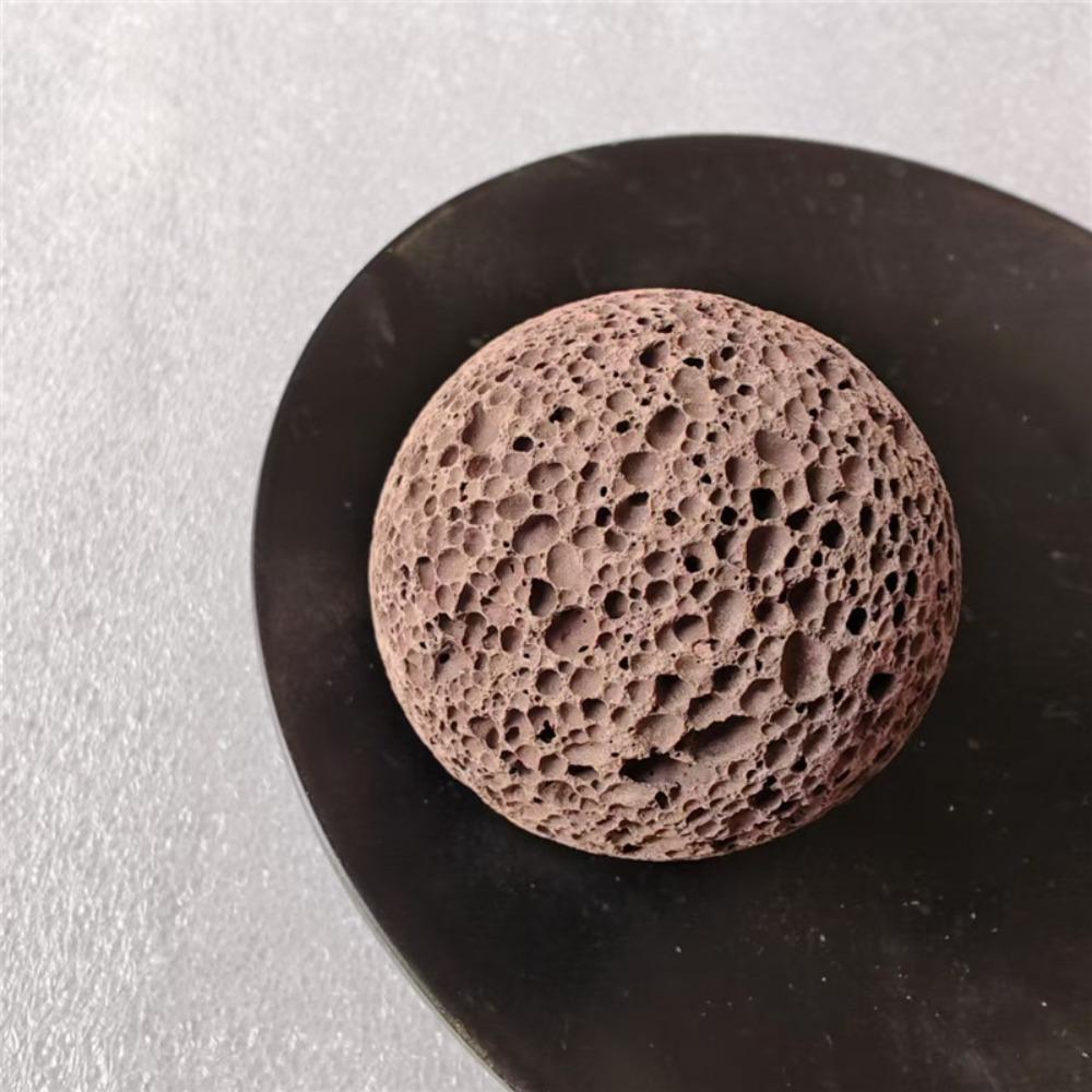 Natural Lava Stone Grip Strengthener Ball Training Muscle Hand Grip Ball Rock Climbing красный