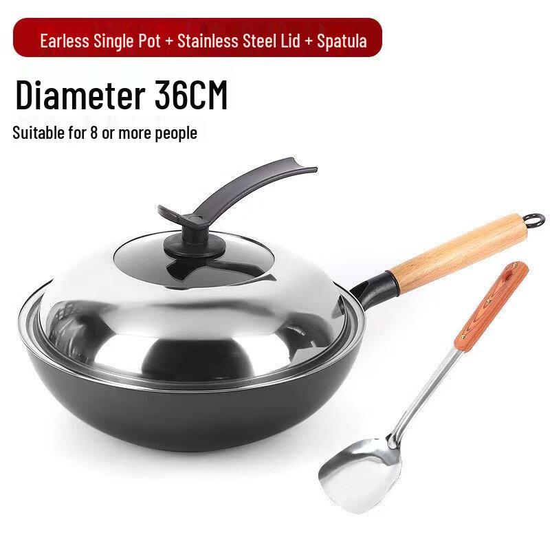 Mr. Jian Traditional Hand-Forged Iron Wok Set