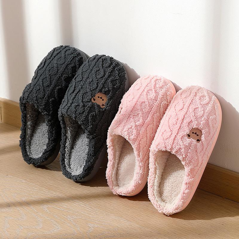 Cotton Slippers Autumn and Winter 2025 New Indoor Home Non-slip Household Couple Slippers Winter Warm