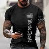 Men's Fashionable Casual 3D Printed Short Sleeved T-shirt for Summer Shirt