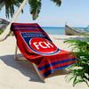 FC Heidenheim Print Beach Towel, Large Soft Quick Dry Towel for Beach Camping Swimming