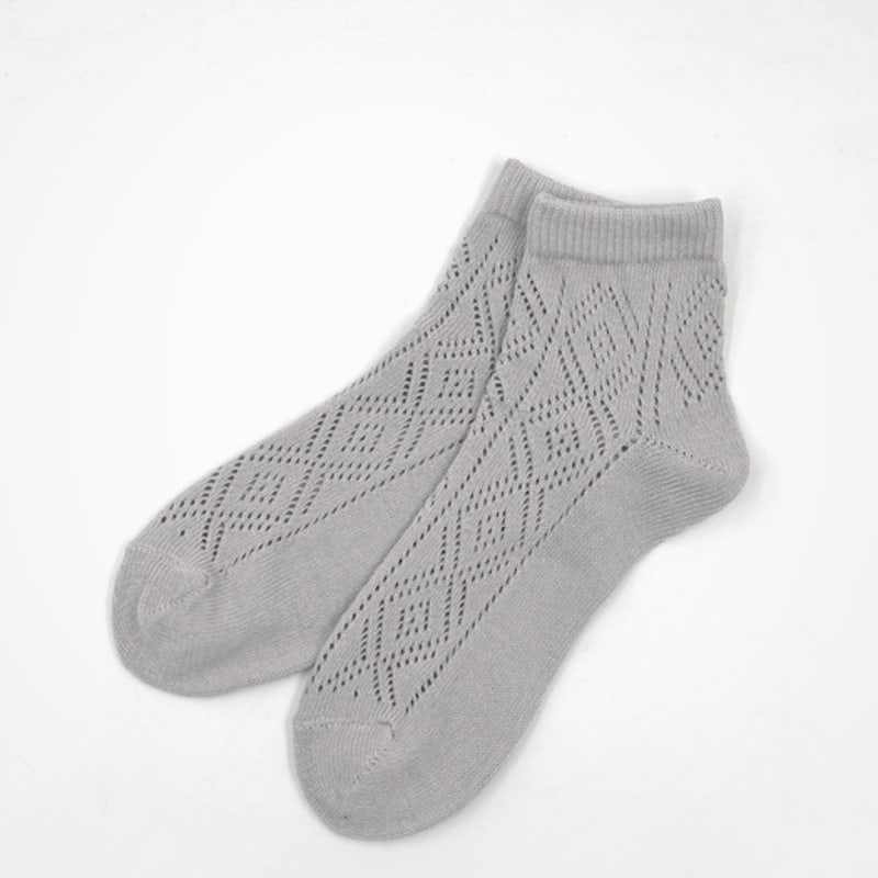 UNBDAY Damen Pastell Socken - Grau