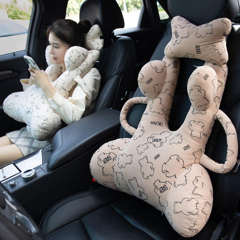 Animal Pattern Car Seat Pillow Cartoon Pattern Kids Neck Pillow Baby Travel Pillow Sleeping Use