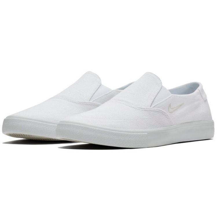 Nike Portmore 2 Solarsoft Slip On Canvas SB Bianco Sneakers Unisex Vela AH3364-100