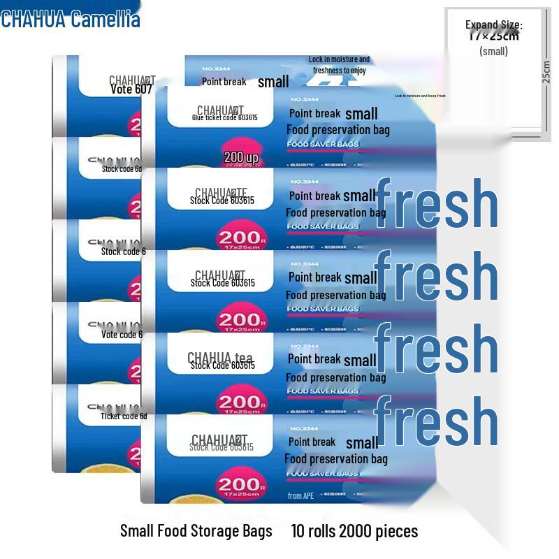 Chahua Easy-Tear Food Storage Bags