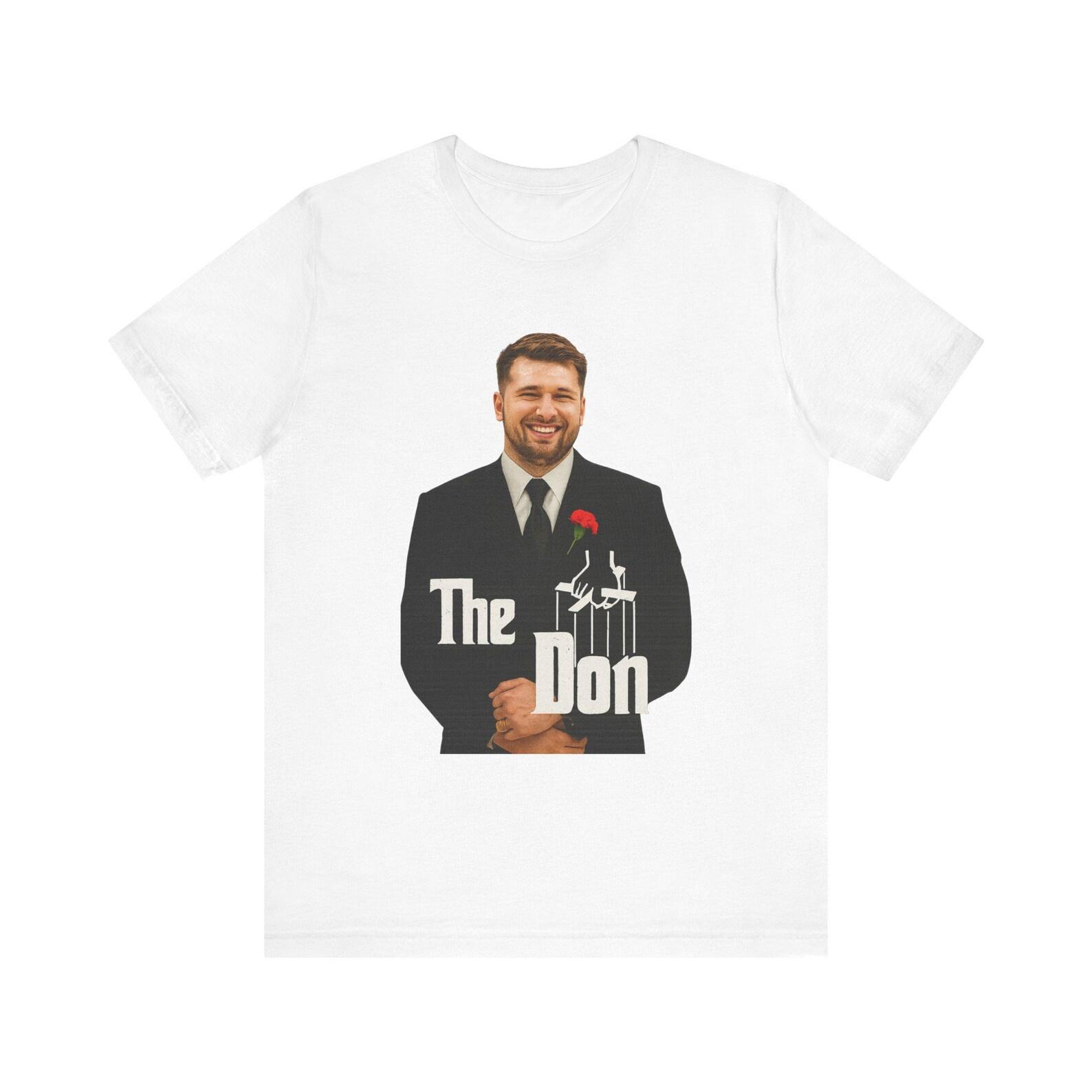 Luka Doncic Godfather Inspired Basketball T-Shirt – Mafia Style Graphic Tee S