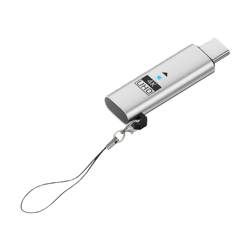 

4K UHD USB C Adapter Simulates Display To Avoid Screen Emulator For Remote Desktop Usage Computer Accessories серый